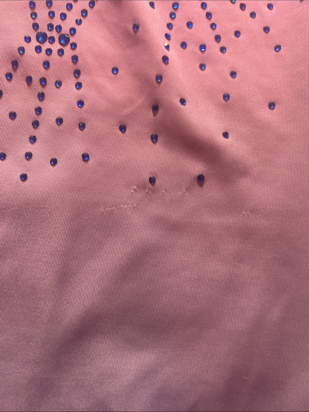 Rhinestone Biketard Purple and Pink Ombre Leotard Gymnastics age 7-8 years - Picture 9 of 12